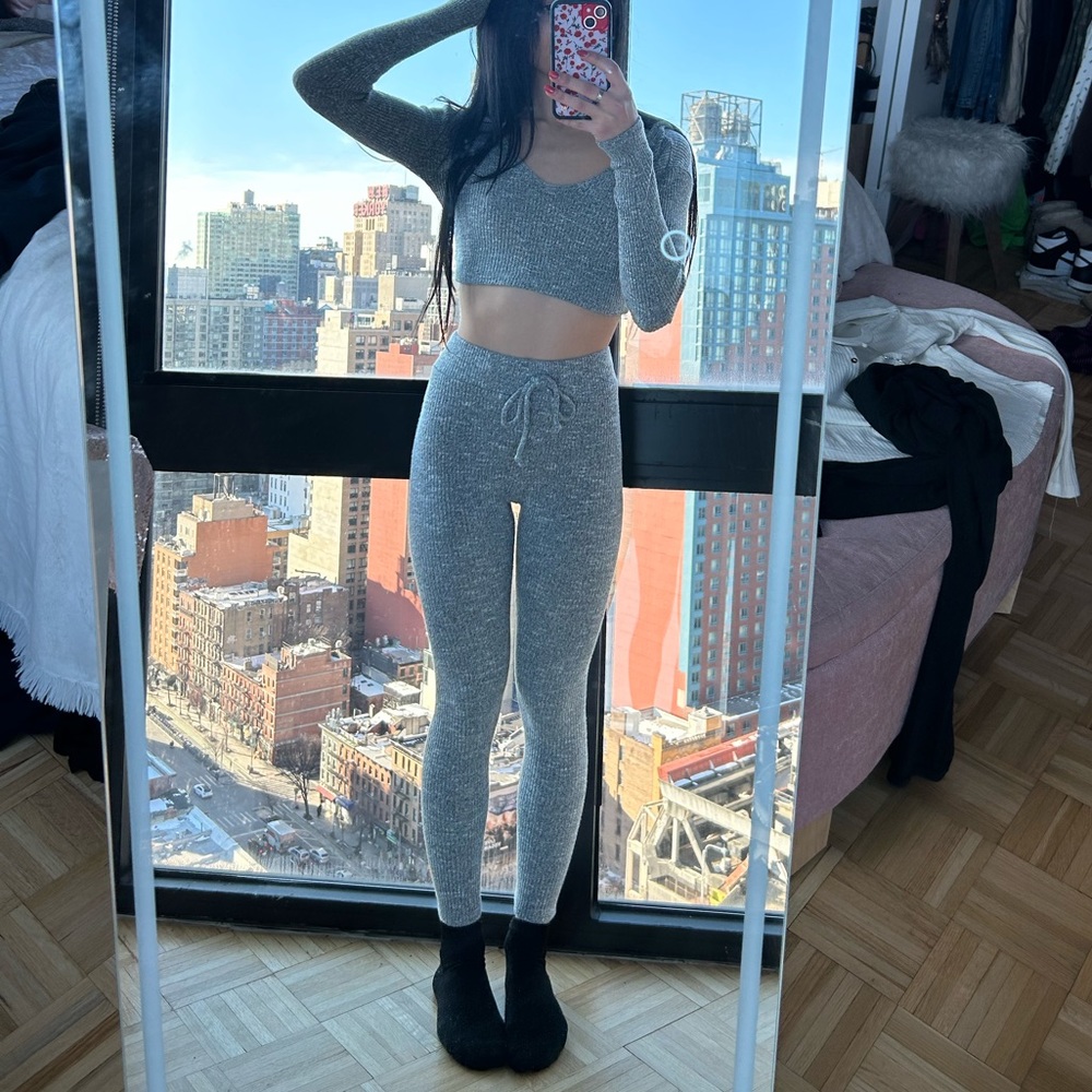 Matching gray set. Lounge